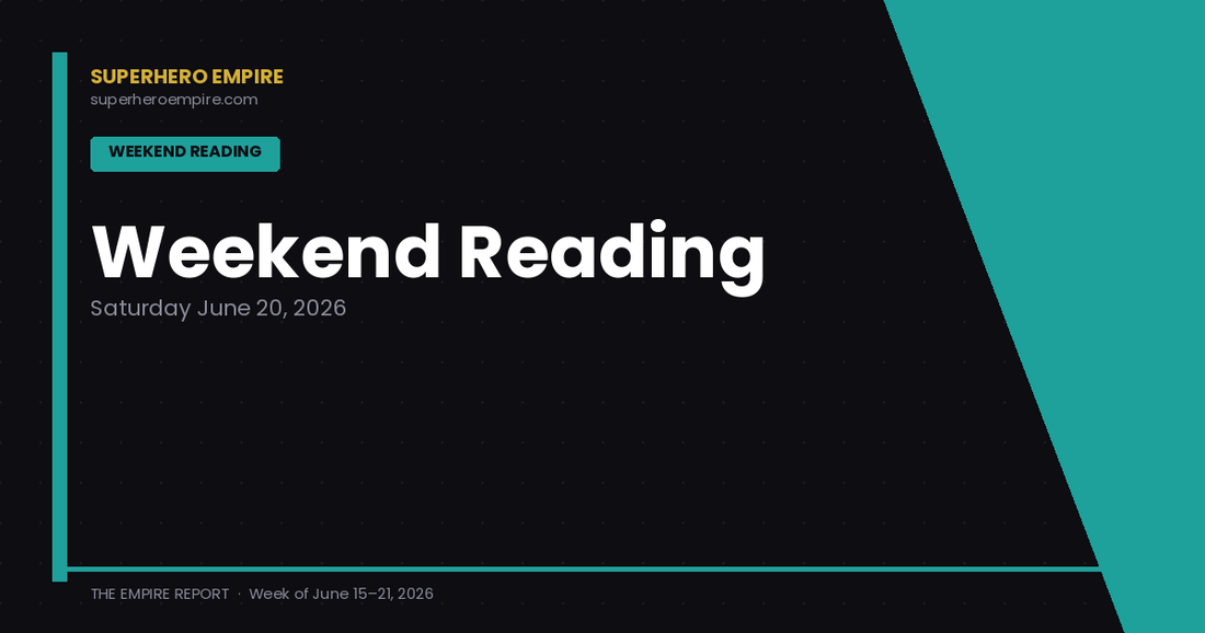 Weekend Reading — Saturday June 20, 2026