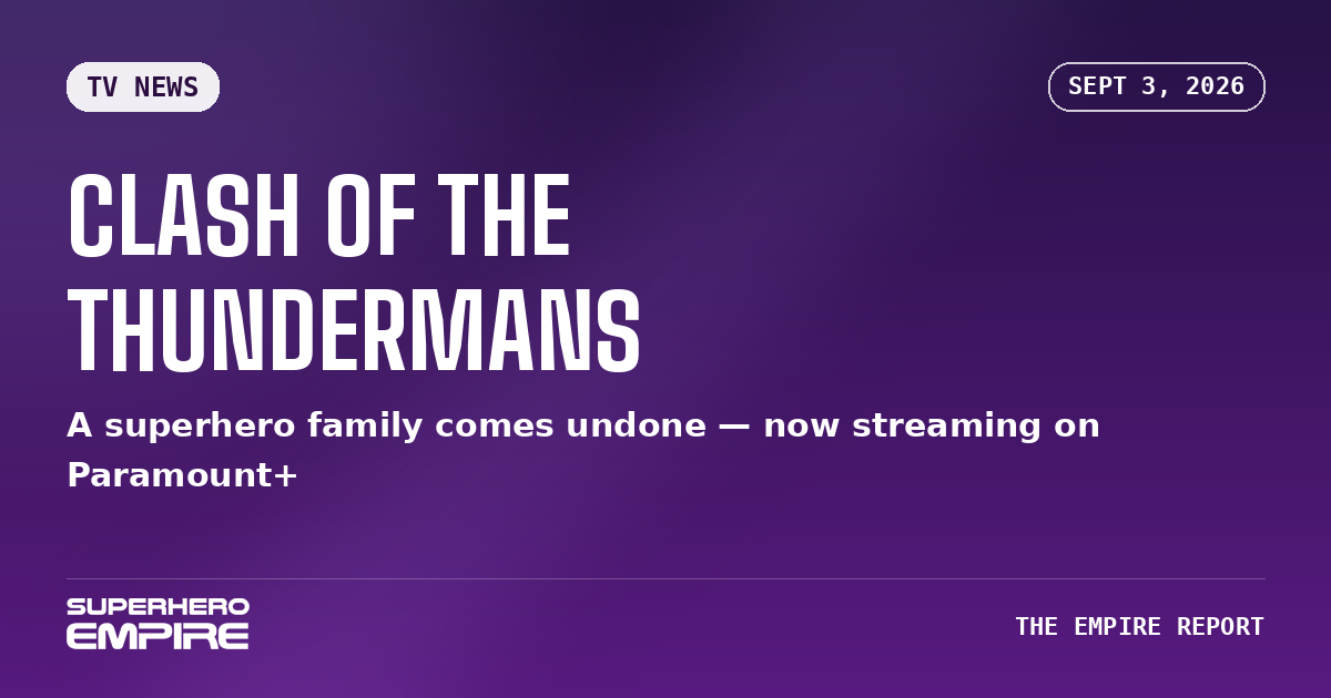 Clash of the Thundermans TV news graphic