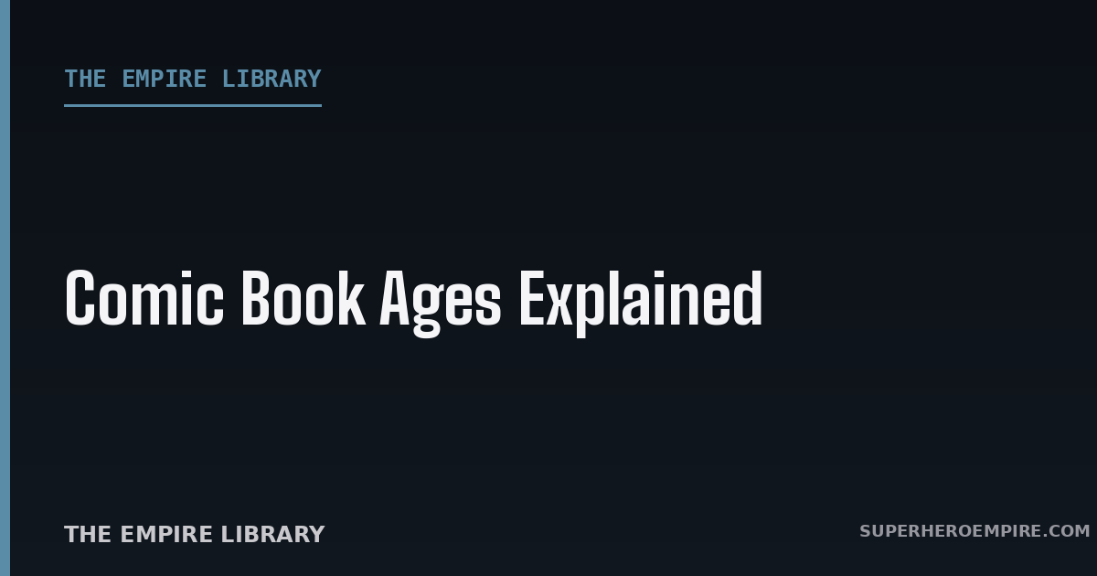 Comic book ages explained graphic