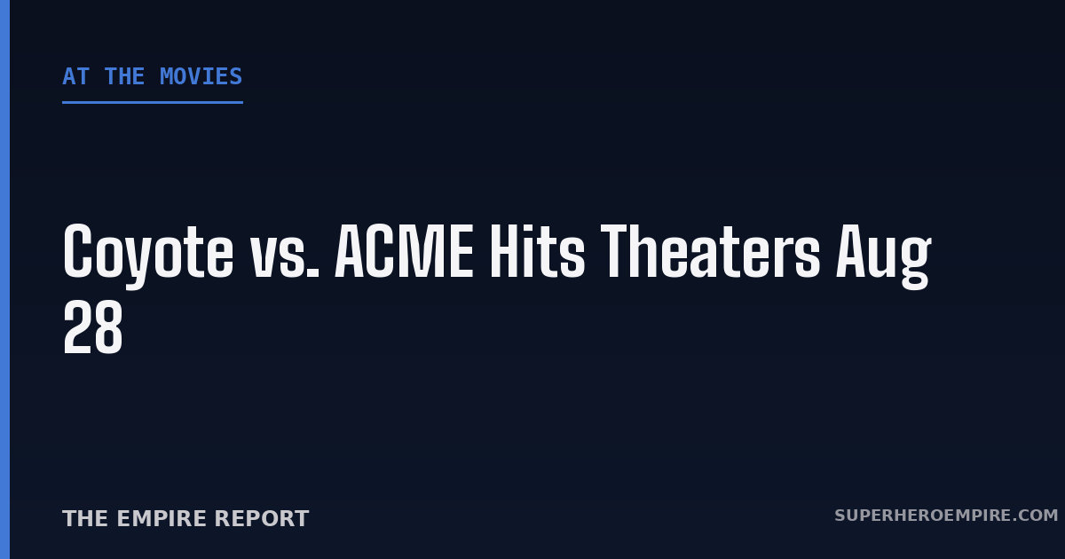 Coyote vs. ACME 2026 movie graphic
