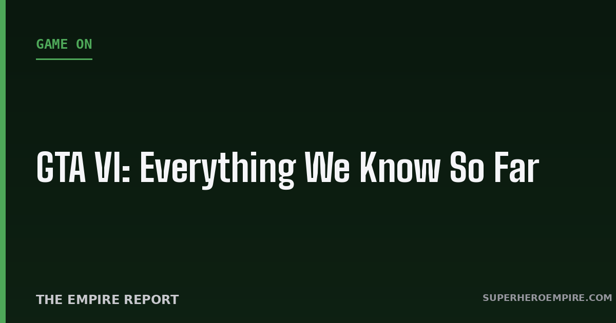 GTA VI everything we know graphic