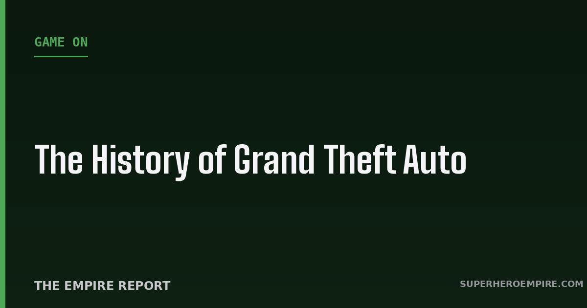 History of Grand Theft Auto graphic
