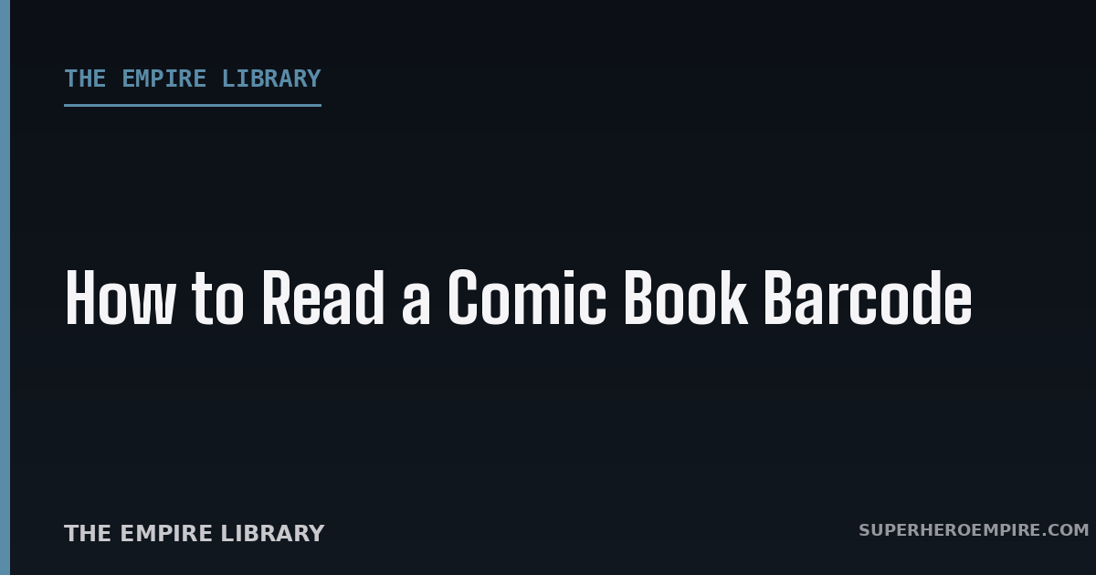How to Read a Comic Book Barcode graphic