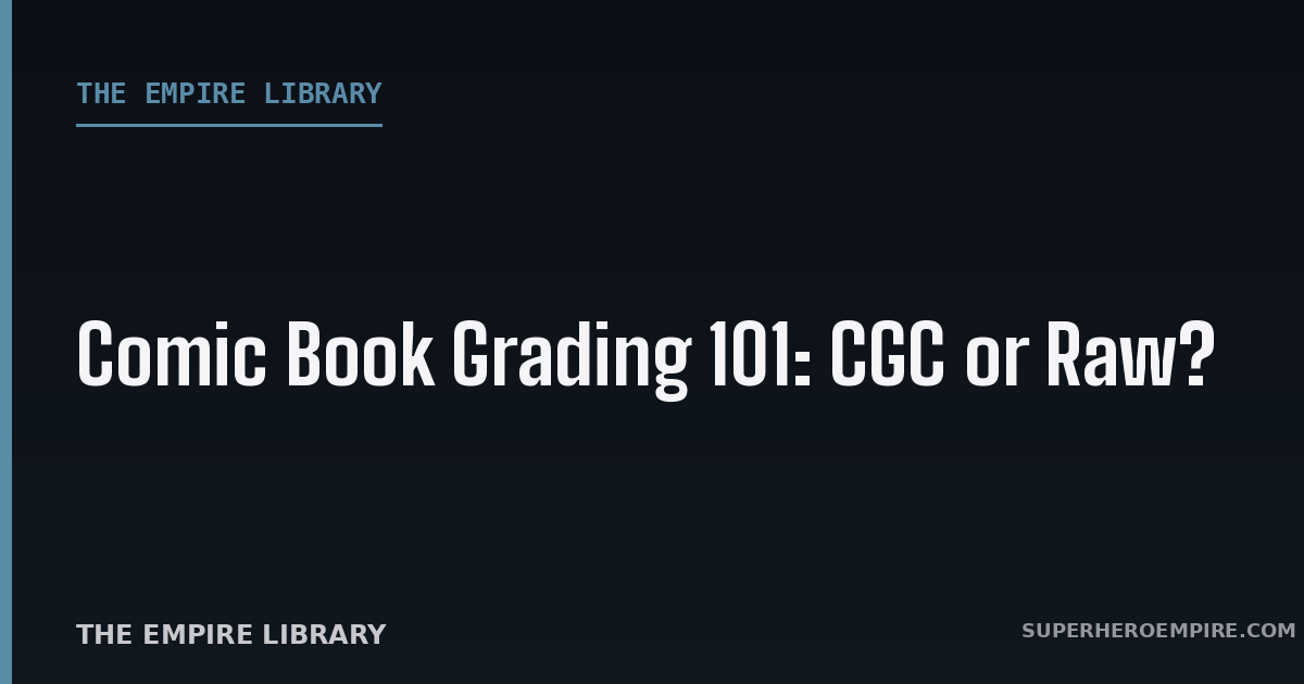 Comic Book Grading 101 CGC or Raw graphic