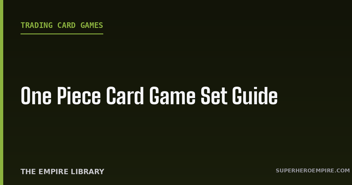 One Piece Card Game Set Guide graphic