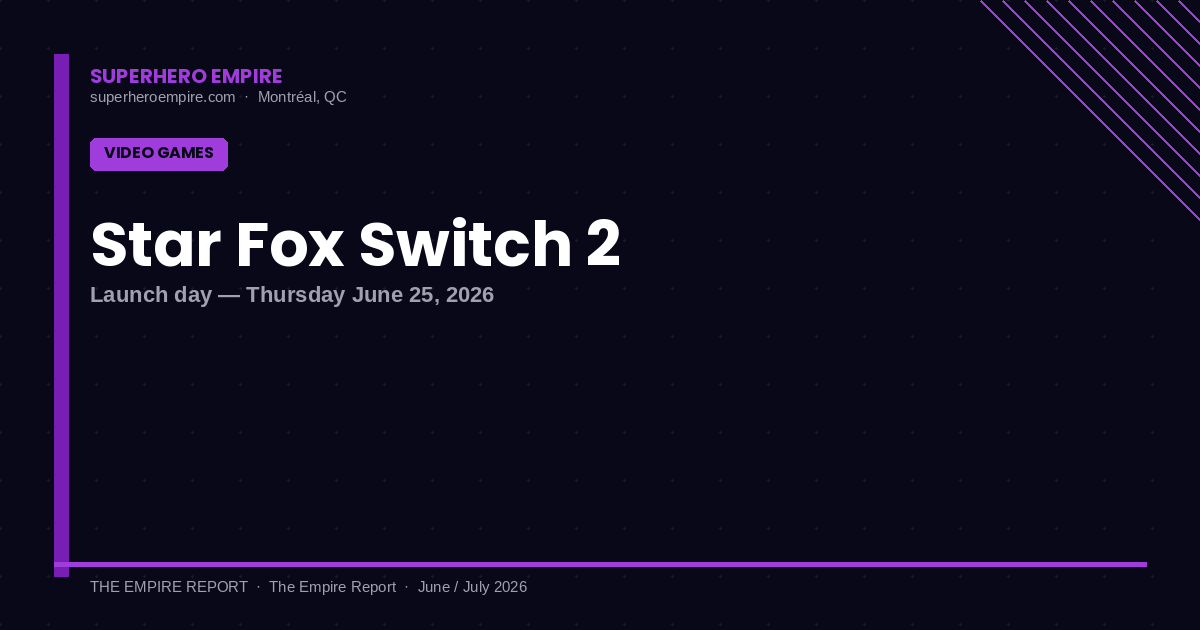 Star Fox — Nintendo Switch 2 Launch Day June 25 2026