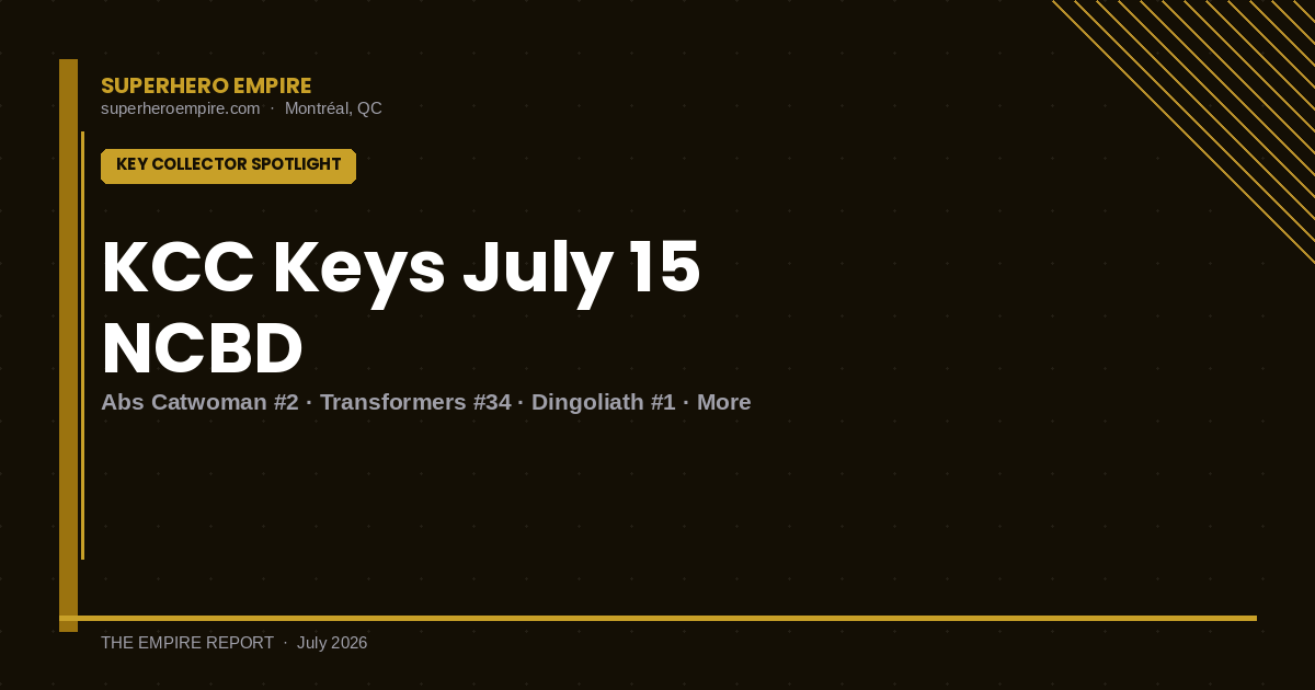 Key Issues to Watch — NCBD July 15 2026