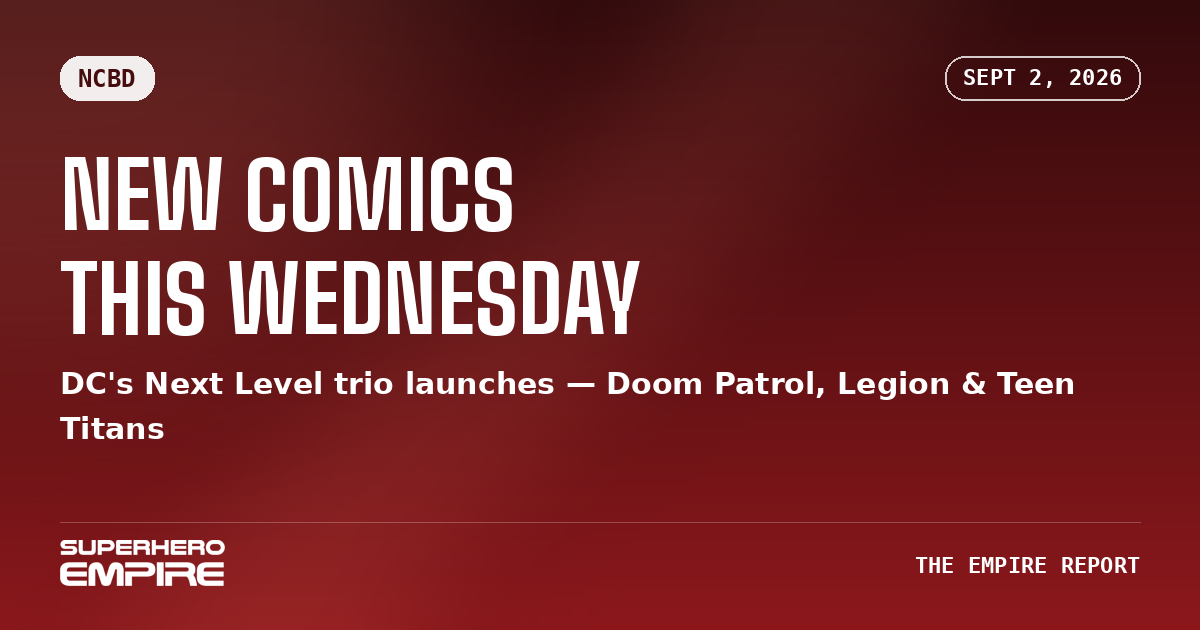 New Comics This Wednesday, September 2 2026 graphic