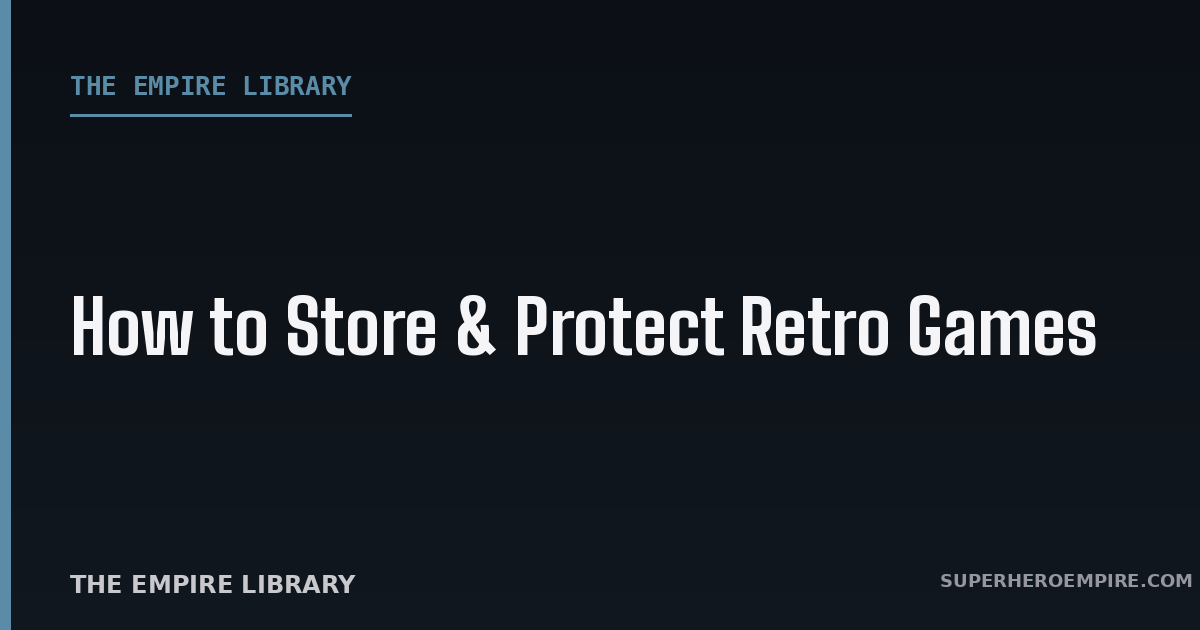How to store and protect retro video games graphic