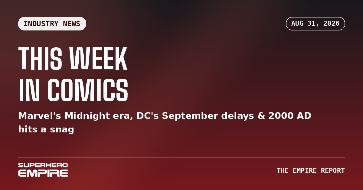This Week in Comics — industry news roundup graphic