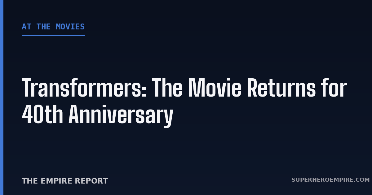 Transformers The Movie 40th anniversary re-release graphic