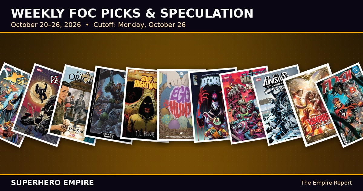 Weekly FOC Picks banner, October 20-26 2026