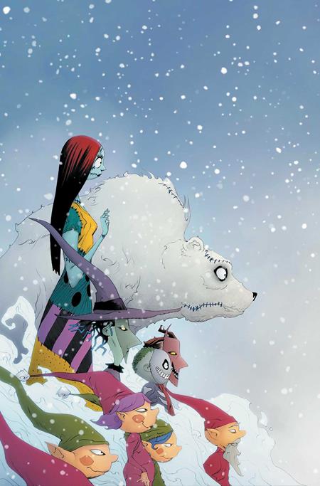 TIM BURTONS THE NIGHTMARE BEFORE CHRISTMAS THE SHIVER OF CHRISTMAS TOWN #3 CVR E JAE LEE METAL VIRGIN VAR