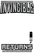 INVINCIBLE RETURNS FACSIMILE EDITION #1 CVR D BLANK SKETCH VAR