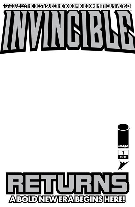 INVINCIBLE RETURNS FACSIMILE EDITION #1 CVR D BLANK SKETCH VAR