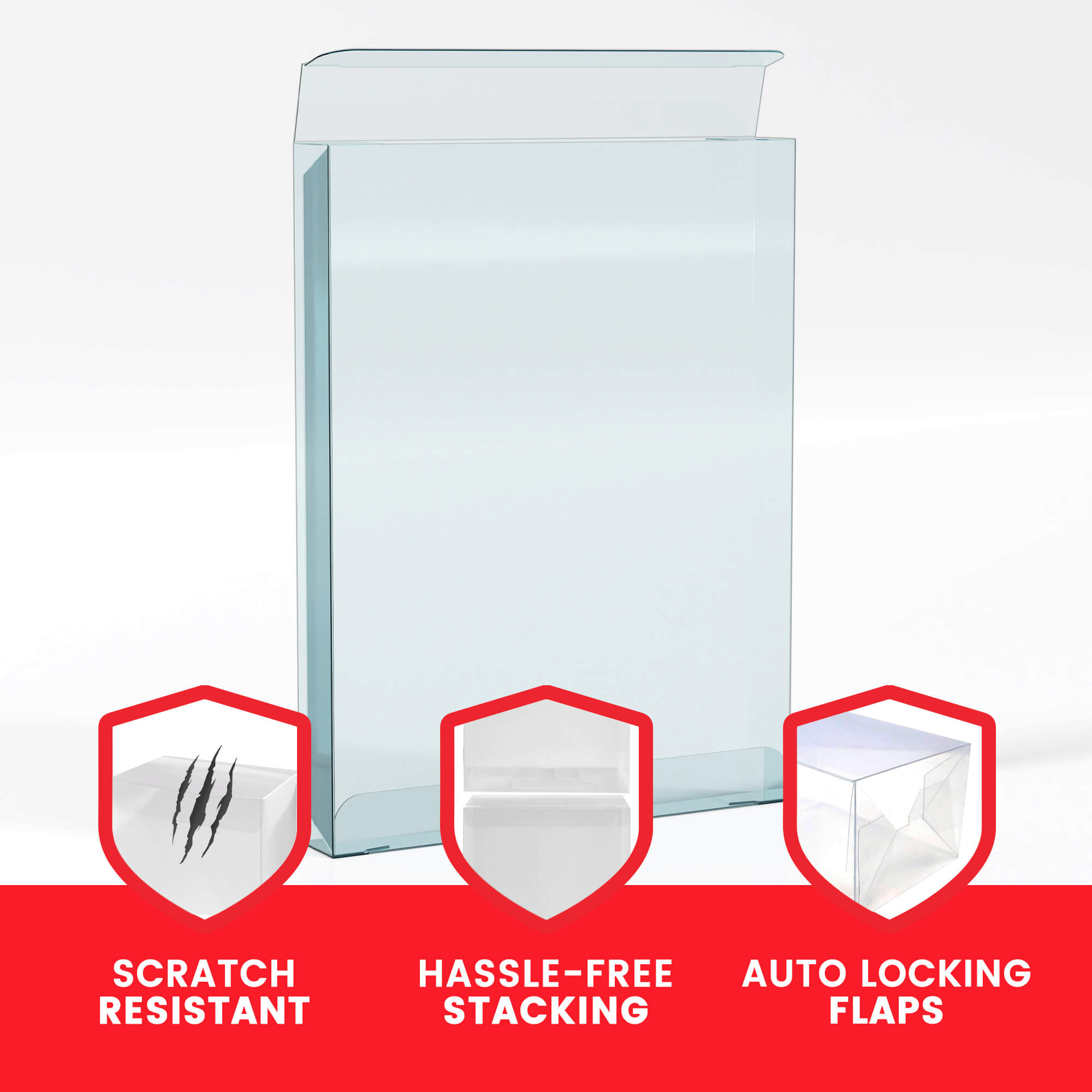 EVORETRO Display Case Protector for PS3/PS4 Steel Book Box PET Protector