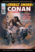 SAVAGE SWORD OF CONAN THE ORIGINAL COMICS OMNIBUS HC VOL 01 DIRECT MARKET EDITION BORIS VALLEJO CITADEL AT THE CENTER OF TIME CVR (MR)