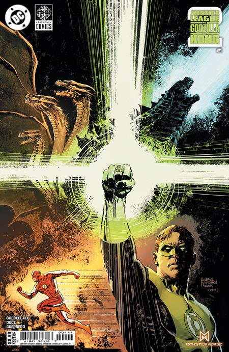 JUSTICE LEAGUE VS GODZILLA VS KONG 2 #1 (OF 7) CVR D GABRIEL HARDMAN CARD STOCK VAR