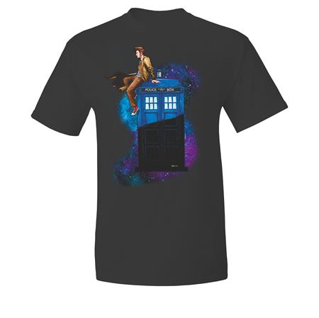 DOCTOR WHO TENTH DOCTOR ON TARDIS T-SHIRT M