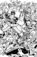 GI JOE #23 CVR G TOM REILLY TRANSFORMERS B&W ENERGON UNIVERSE 3RD ANNIVERSARY CONNECTING VAR