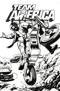 Team America Racing Full Throttle Edition #1 (One Shot) Cvr F Javier Saltares B&W Variant