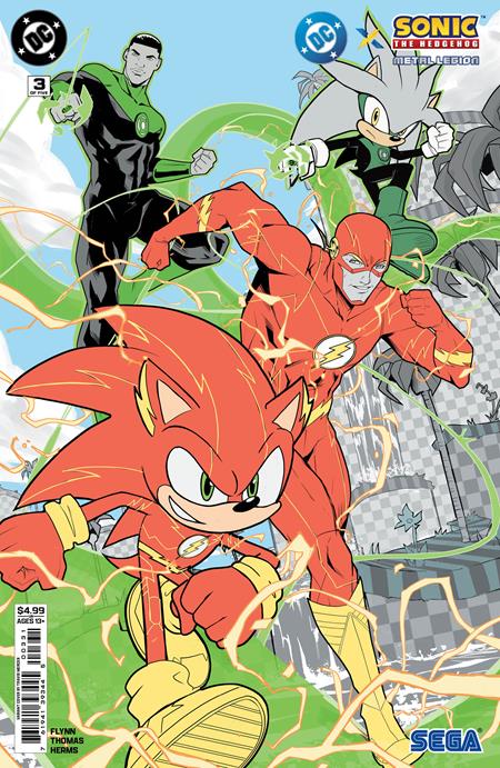 Dc X Sonic The Hedgehog The Metal Legion #3 (Of 5) Cvr C Travis Mercer Card Stock Var
