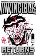 DF INVINCIBLE RETURNS #1 BLANK VARIANT SIGNED AND REMARKED BY KEN HAESER WITH AN INVINCIBLE SKETCH