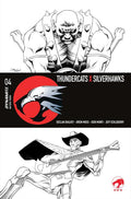 THUNDERCATS X SILVERHAWKS #4 CVR L DECLAN SHALVEY LINE ART VAR
