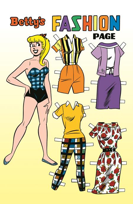 Archie Comics 85Th Anniversary Presents Betty & Veronica Fashion Pages (One-Shot) Cvr E Dan Decarlo Silver Foil Betty Pin-Up Var
