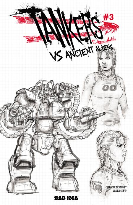 Tankers Vs Ancient Aliens # 3 (Of 5) Cvr C Juan Jose Ryp Design Var