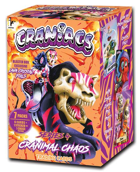 Craniacs Trading Cards Series 4 Cranimal Chaos Blaster Box Case