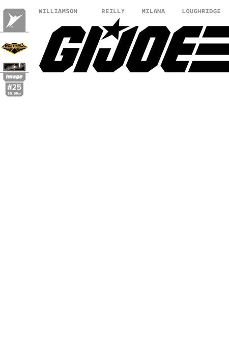 Gi Joe #25 Cvr H Blank Sketch Night Force Var