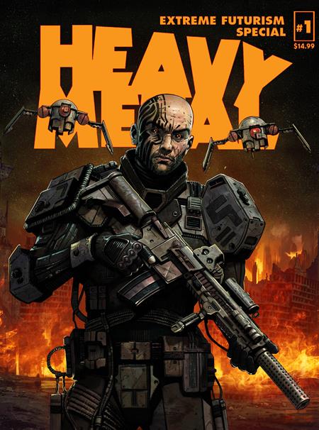 HEAVY METAL MAGAZINE SPECIAL EXTREME FUTURISM #1 CVR B SEDAT OEZGEN CARLOS CABRERA VAR (MR)