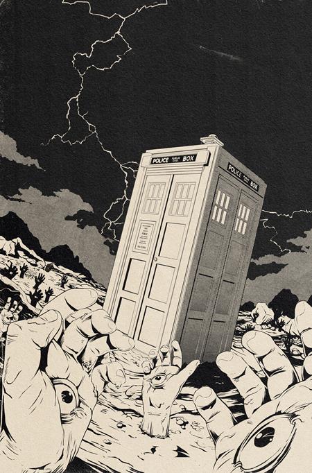 Doctor Who Circuit Breaker #2 (Of 2) Cvr E Flops Dalek Takeover Color Your Own Cardstock Var