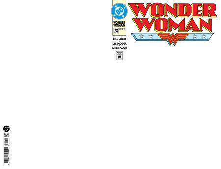 Wonder Woman #72 Facsimile Edition CVR C Blank Card Stock Var