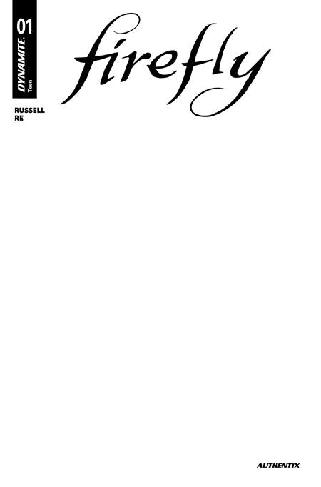 Firefly #1 Cvr I Blank Authentix Var