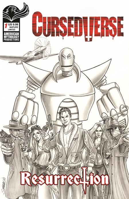 Cursedverse Resurrection #1 Cvr E Mark Sparacio Ltd B&W Var