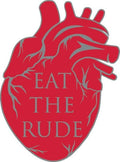 HANNIBAL EAT THE RUDE HEART ENAMEL PIN BADGE