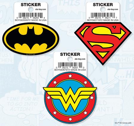 Ata-Boy Dc Logo 9 Sticker Pack (Net)
