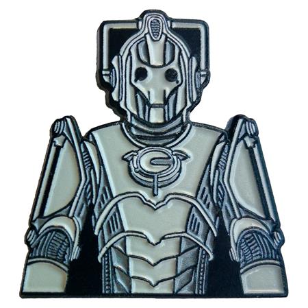Doctor Who Cyberman Cybus Industries Enamel Pin Badge