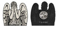 Doctor Who Weeping Angel Enamel Pin Badge