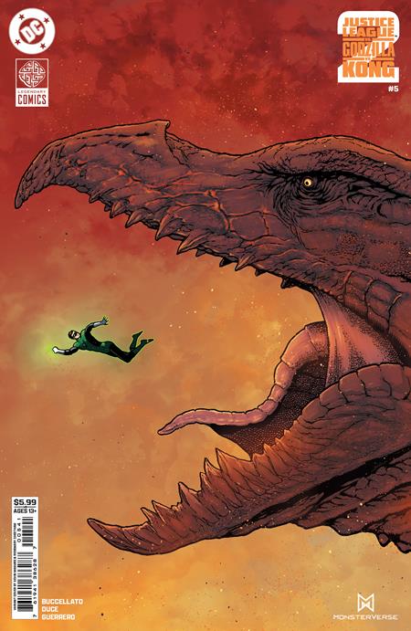 JUSTICE LEAGUE VS GODZILLA VS KONG 2 #5 (OF 7) CVR D KEVIN MAGUIRE CARD STOCK VAR
