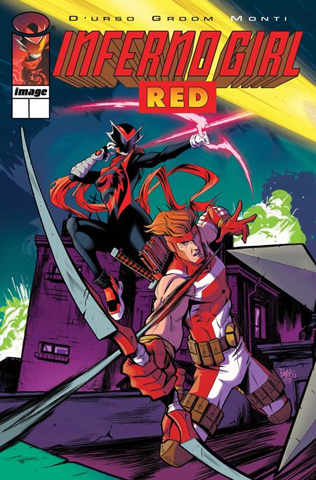 INFERNO GIRL RED BOOK TWO #1 (OF 3) CVR D DANIEL BAYLISS YOUNGBLOOD TEAM UP VAR