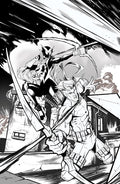 INFERNO GIRL RED BOOK TWO #1 (OF 3) CVR E DANIEL BAYLISS YOUNGBLOOD TEAM UP B&W VIRGIN VAR