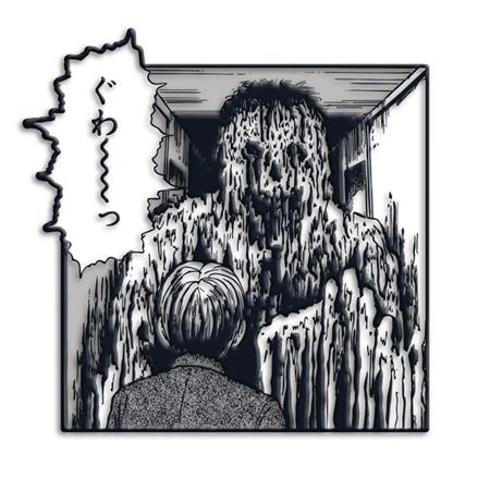 JUNJI ITO OSHIKIRI ENAMEL PIN BADGE (MR)