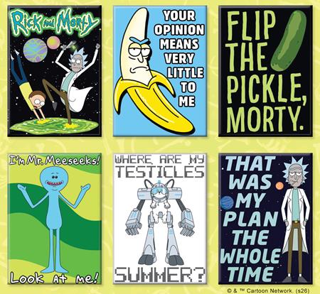 Ata-Boy Rick And Morty 12 Magnet Pack (Net)