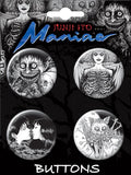 Ata-Boy Junji Ito Maniac Carded 4 Button Set (Net)