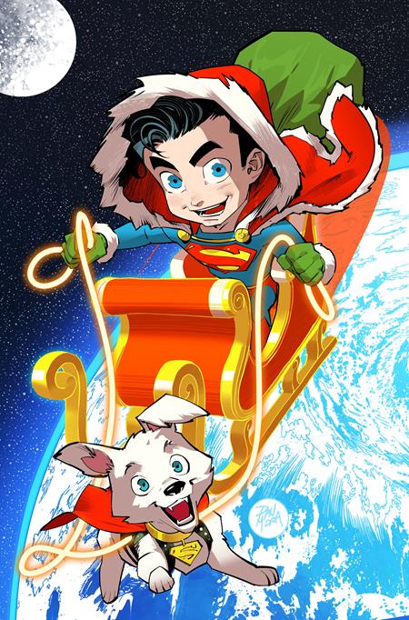Superman #45 Cvr F Dan Mora Holiday Card Stock Var