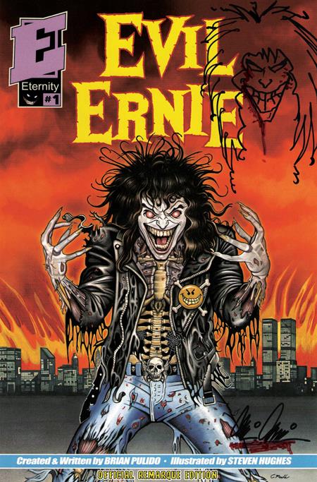 Evil Ernie #1 30Th Anniversary Facsimile Edition Cvr F Eric Mache Remarqued By Brian Pulido Var