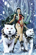 Vampirella Helliday Special 2026 #1 (One Shot) Cvr E Cat Staggs Metal Premium Var